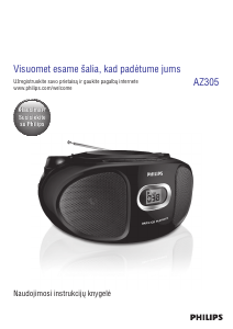 Vadovas Philips AZ305 Stereofoninis rinkinys