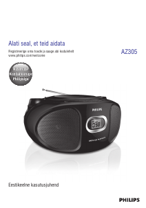 Kasutusjuhend Philips AZ305 Stereokomplekt