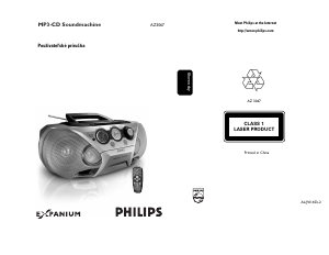 Návod Philips AZ3067 Stereo súprava