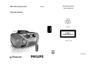 Használati útmutató Philips AZ3067 Sztereóberendezés