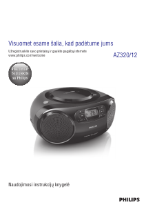 Vadovas Philips AZ320 Stereofoninis rinkinys
