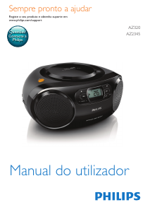 Manual Philips AZ320 Aparelho de som