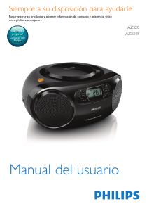 Manual de uso Philips AZ320 Set de estéreo