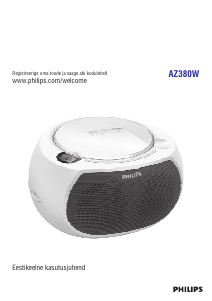 Kasutusjuhend Philips AZ380W Stereokomplekt