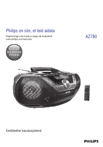 Kasutusjuhend Philips AZ780 Stereokomplekt