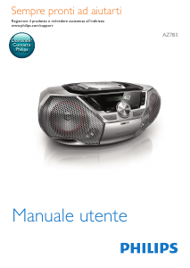 Manuale Philips AZ783 Stereo set