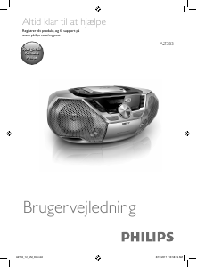 Brugsanvisning Philips AZ783 Stereo sæt