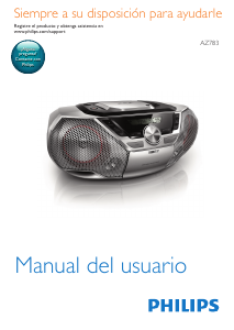 Manual de uso Philips AZ783 Set de estéreo