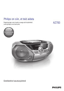 Kasutusjuhend Philips AZ783 Stereokomplekt