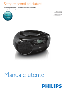 Manuale Philips AZB500 Stereo set