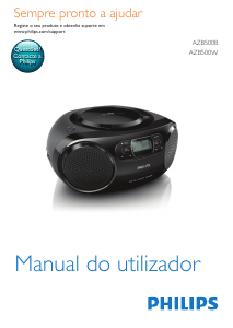 Manual Philips AZB500 Aparelho de som