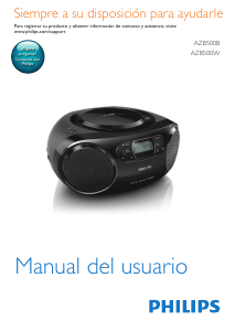 Manual de uso Philips AZB500 Set de estéreo