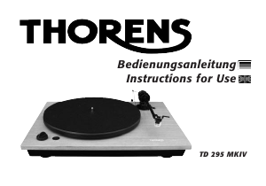 Bedienungsanleitung Thorens TD 295 MKIV Plattenspieler