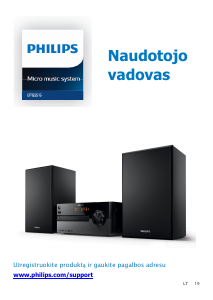 Vadovas Philips BTB2515 Stereofoninis rinkinys