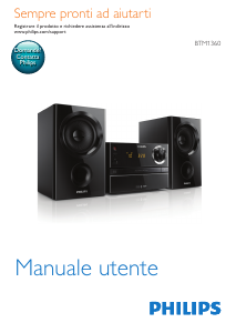 Manuale Philips BTM1360 Stereo set