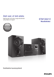 Kasutusjuhend Philips BTM1360 Stereokomplekt