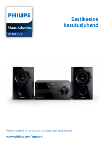 Kasutusjuhend Philips BTM1560 Stereokomplekt