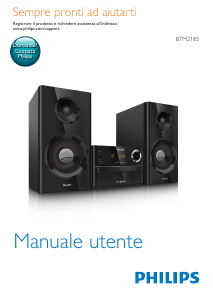 Manuale Philips BTM2185 Stereo set