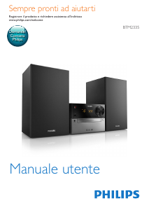 Manuale Philips BTM2335 Stereo set