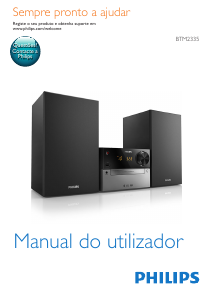 Manual Philips BTM2335 Aparelho de som