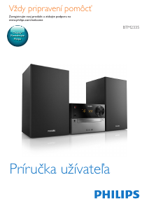 Návod Philips BTM2335 Stereo súprava