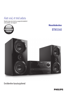 Kasutusjuhend Philips BTM3360 Stereokomplekt