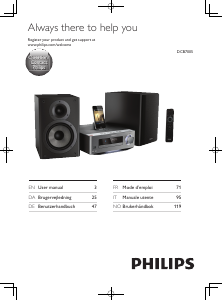 Manuale Philips DCB7005 Stereo set