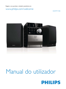 Manual Philips DCM1130 Aparelho de som