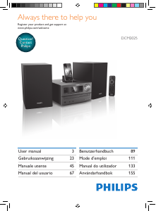 Manuale Philips DCM2025 Stereo set