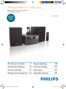 Návod Philips DCM2025 Stereo súprava