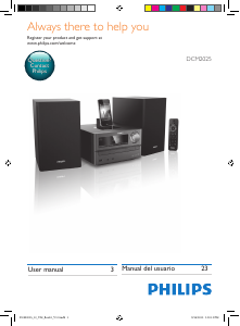 Manual Philips DCM2025 Stereo-set