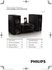 Manual Philips DCM3020 Stereo-set