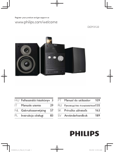 Manuale Philips DCM3120 Stereo set