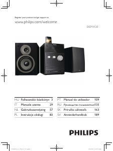 Návod Philips DCM3120 Stereo súprava