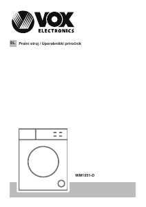 Manual Vox WM1051-D Máquina de lavar roupa