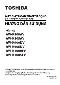 Hướng dẫn sử dụng Toshiba AW-K800AV Máy giặt