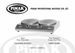Manual de uso Pimak M098-G Crepera