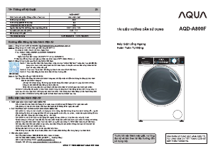 Hướng dẫn sử dụng Aqua AQD-A800F Máy giặt