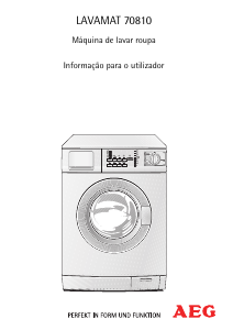 Manual AEG L70810 Máquina de lavar roupa