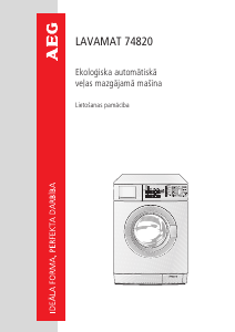 Rokasgrāmata AEG L74820 Veļas mašīna