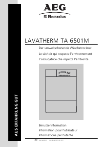 Manuale AEG-Electrolux LTHTA6501M Asciugatrice