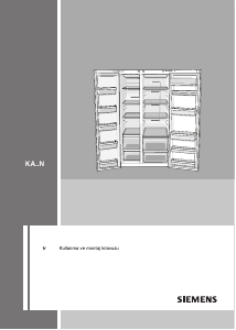 Kullanım kılavuzu Siemens KA62NV70NE Buzdolabı