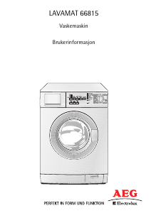 Bruksanvisning AEG-Electrolux L66815 Vaskemaskin