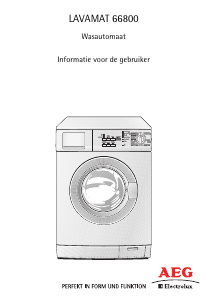 Handleiding AEG-Electrolux L66800 Wasmachine