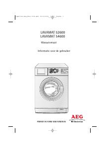 Handleiding AEG-Electrolux L54600 Wasmachine
