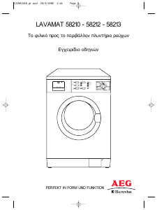 Hướng dẫn sử dụng AEG-Electrolux L58212 Máy giặt