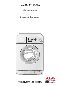 Bedienungsanleitung AEG-Electrolux L60610 Waschmaschine