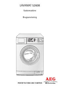 Brugsanvisning AEG-Electrolux L52608 Vaskemaskine