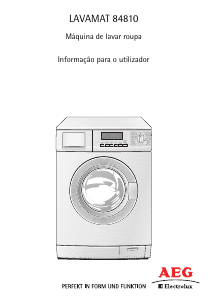 Manual AEG-Electrolux L84810 Máquina de lavar roupa