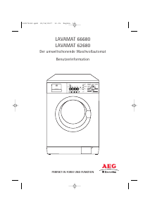 Bedienungsanleitung AEG-Electrolux L62680 Waschmaschine